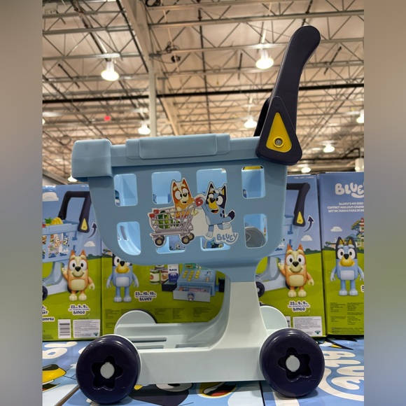 Bluey My Size Shopping Cart & Register 26 Pc Set 10" Bluey 9" Bingo - Picture 2 of 4